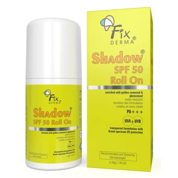 FIXDERMA Shadow Spf 50 Roll On, Sunscreen Spf 50 - 30Gm, Herbkart8t7818EQ0klXnL.webp, Herbkart8t7818EQ0klXnL