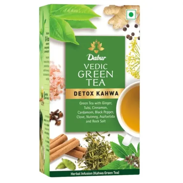 DABUR Vedic Detox Kahwa Green Tea - 25 Teabags, Herbkart8t761ziRjpcfpL.webp, Herbkart8t761ziRjpcfpL