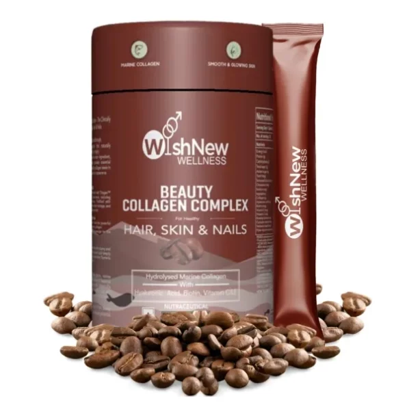 WishNew Wellness BEAUTY COLLAGEN COMPLEX, Radiant Skin, Lustrous Hair & Strong Nails, 21 Sachets with Collagen, Herbkart8t78172CdpLq3L.webp, Herbkart8t78172CdpLq3L