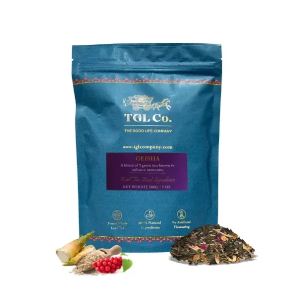 TGL Co. Geisha Green Tea Bags/Loose Tea Leaf (200 Gm), Herbkart8t781Uje5i-GKL.webp, Herbkart8t781Uje5i GKL