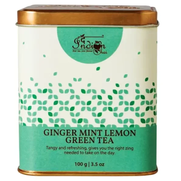 The Indian Chai - Ginger Mint Lemon Green Tea 100g, Herbkart8t781s8xtKXsPL.webp,