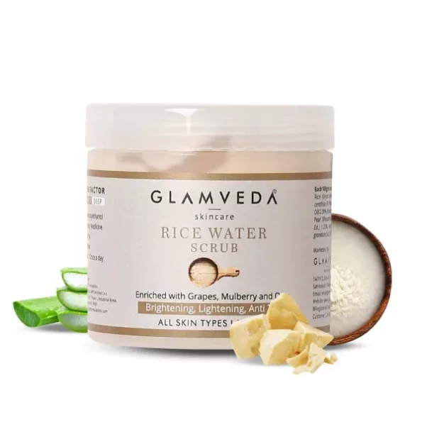 Glamveda Rice Water Brightening Face Scrub For Women 100gm, Herbkart8t7719VLSF5c0L.webp, Herbkart8t7719VLSF5c0L