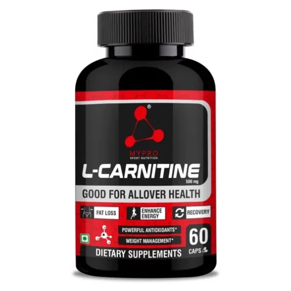 Mypro Sport Nutrition L-Carnitine, L-Tartrate 500mg Per Serving - 60 Veg Capsules, Herbkart8t7513kNZUMPpL.webp, Herbkart8t7513kNZUMPpL