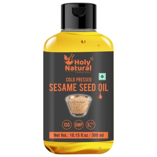 Holy Natural Cold Pressed Organic Sesame/Til/Gingelly Seed Oil (300ml), Herbkart8t761QPThcclqL.webp, Herbkart8t761QPThcclqL