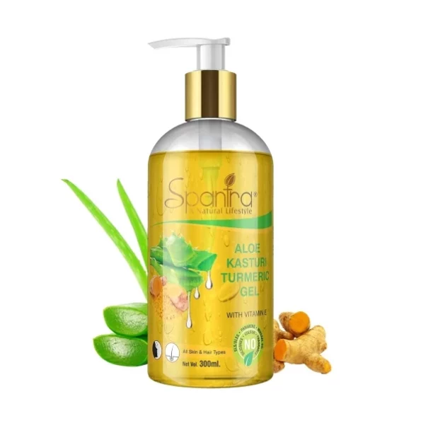 Spantra Aloe Kasturi Turmeric Gel, 300 Ml, Herbkart8t7613Qw2twPsS.webp, Herbkart8t7613Qw2twPsS