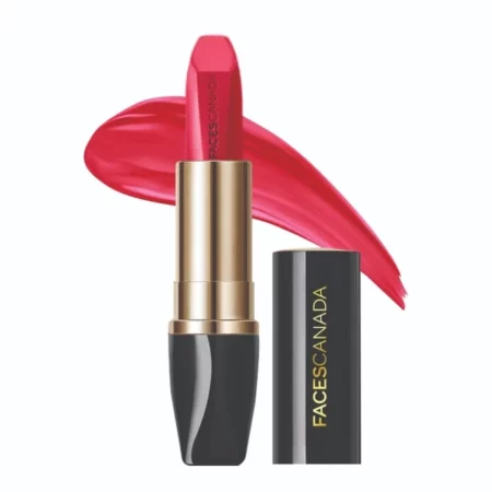 FACESCANADA Matte Addiction Lipstick - Vivacious Pink, 3.7G | 9Hr Longstay | Hd Luxe Finish | Intense Color | Hydrating Comfort | Primer Infused | Smooth Creamy Texture | With Mulberry & Shea Butter