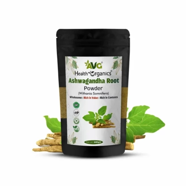 AVG Health Organics Ashwagandha/Asvagandha Root Powder - 240g, Herbkart8t761EB8PeKLiL.webp, Herbkart8t761EB8PeKLiL