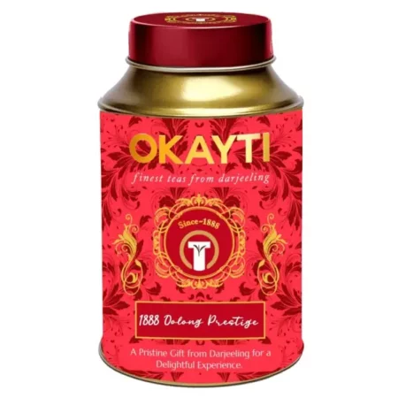 Okayti 1888 Oolong Prestige Tea (Pack of 1) - 75 Gm | 100% Organic Single Estate Tea | Premium Darjeeling Oolong Tea | Freshly Packed in Tin Caddy Container