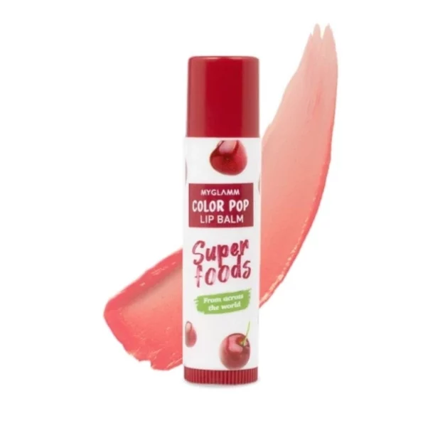 MyGlamm Superfood Color Pop Lip Balm-Cherry-4.6gm, Herbkart8t751cfZnQi209L.webp, Herbkart8t751cfZnQi209L