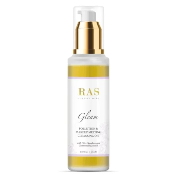 RAS Luxury Oils Gleam- Pollution & Makeup Melting Cleansing Oil 50 ml, Herbkart8t741UXeRxblZL.webp,