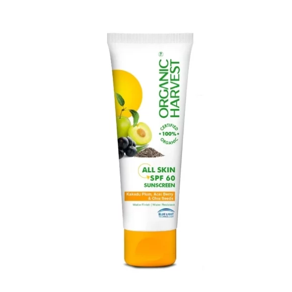 Organic Harvest Sunscreen SPF 60 - 100gm, Herbkart8t751JF8-P701L.webp, Herbkart8t751JF8 P701L