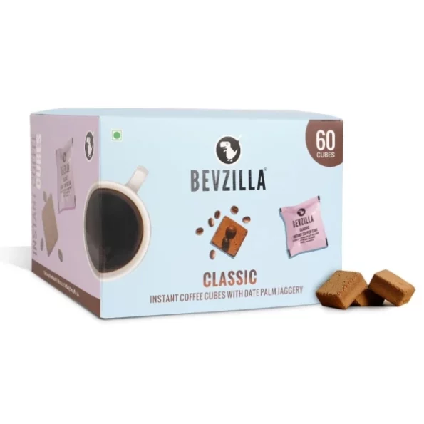 Bevzilla 60 Instant Coffee Cubes Pack with Organic Date Palm Jaggery, 5 Flavours (Classic) (60 Pack), Herbkart8t751jG0BlVtzL.webp, Herbkart8t751jG0BlVtzL