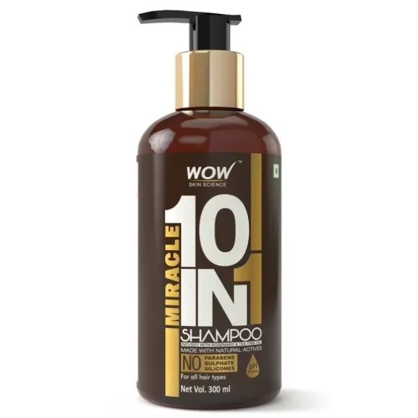 WOW Skin Science Miracle 10 In 1 No Parabens & Sulphate Shampoo, 300ml, Herbkart8t751CbfcSWUZL.webp, Herbkart8t751CbfcSWUZL