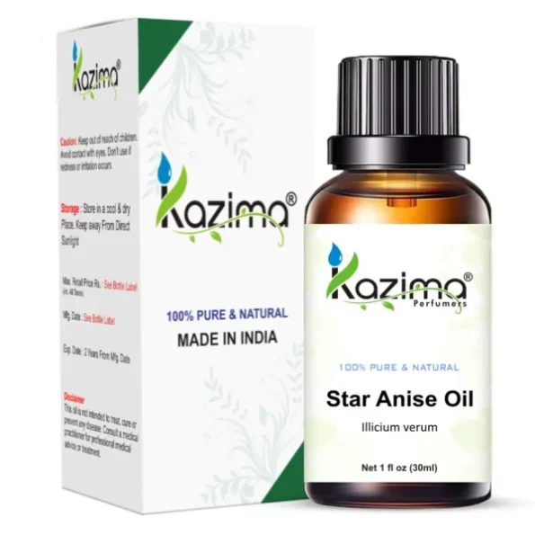 KAZIMA Star Anise Essential Oil - 100% Pure Natural & Undiluted For Skin care & Hair care (30ML), Herbkart8t761HEX0vlGqL.webp, Herbkart8t761HEX0vlGqL