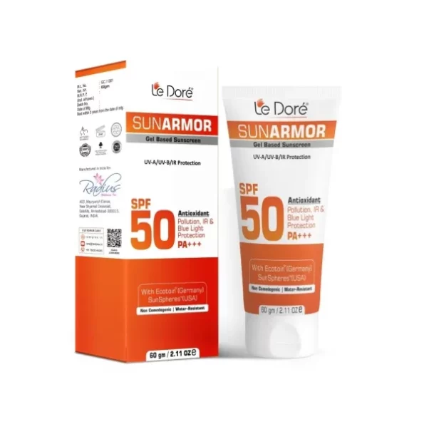 Le Dore Sunarmor Spf 50 Gel Based Sunscreen (60Gm), Herbkart8t7619UO320sp7L.webp, Herbkart8t7619UO320sp7L