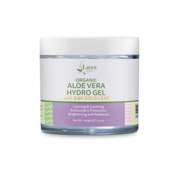 Lass Naturals Aloe Vera Gel with 24 K Gold Leaf, 100ml, Herbkart8t761SWpnoZCyL.webp, Herbkart8t761SWpnoZCyL