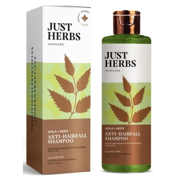 Just Herbs 8 in 1 Root Nourishing Amla Neem Hair Fall Control Shampoo200 ml, Herbkart8t761xWym13NDL.webp,