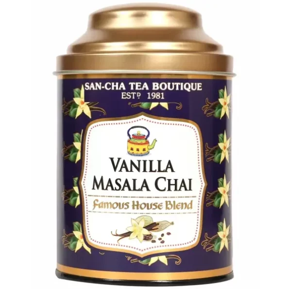 SAN-CHA Tea Boutique,Vanilla Cardamom Masala Chai (50 Cups+),Vanilla Flavour Tea,Chai Masala,Tea Masala,Real Spice Chai,Vanilla Chai Powder,Chai Patti,Vanilla Tea,Loose Leaf Tea,Chai Tea,100 Gram, Herbkart8t771o5EOodjaL.webp, Herbkart8t771o5EOodjaL