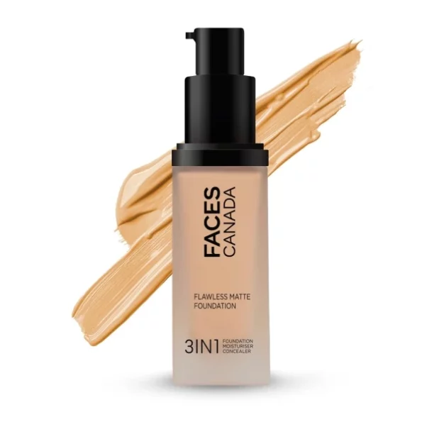 FACESCANADA Flawless Matte Cream Foundation - Caramel Natural 023, 30 ml, Herbkart8t761VC1Zhy2kL.webp, Herbkart8t761VC1Zhy2kL