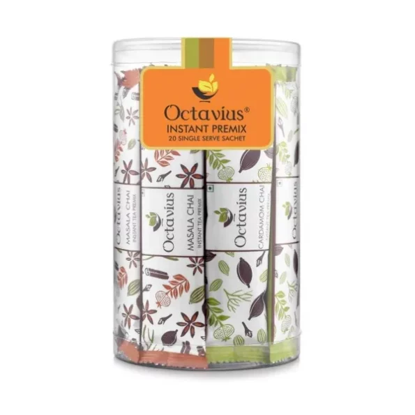 Octavius | Assorted Premix Tea (3 in1) -20 Pouches | Indian Masala | Cardamom | Ginger | Premix Tea | Readymade Tea Mix | Ready Tea | Premix Tea Powder | Instant Tea | Tea Premix | PVC Pack - (15Gm X 20 Sachets), Herbkart8t761sIkvQs3cL.webp, Herbkart8t761sIkvQs3cL