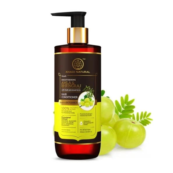 Khadi Natural Amla & Bhringraj Hair Conditioner Nourishes Hair Conditioner 310 ml available on Herbkart