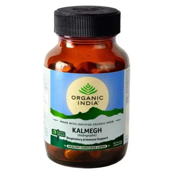 ORGANIC INDIA Kalmegh 60 Veg Capsules available on Herbkart