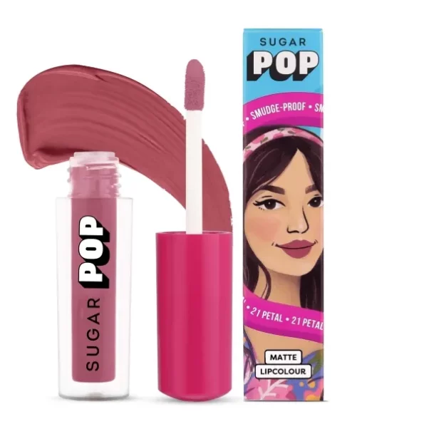 SUGAR POP Matte Lipcolour - 21 Petal (Dusty Pink) - 1.6 ml, Herbkart8t771ppNKvyz7L.webp, Herbkart8t771ppNKvyz7L