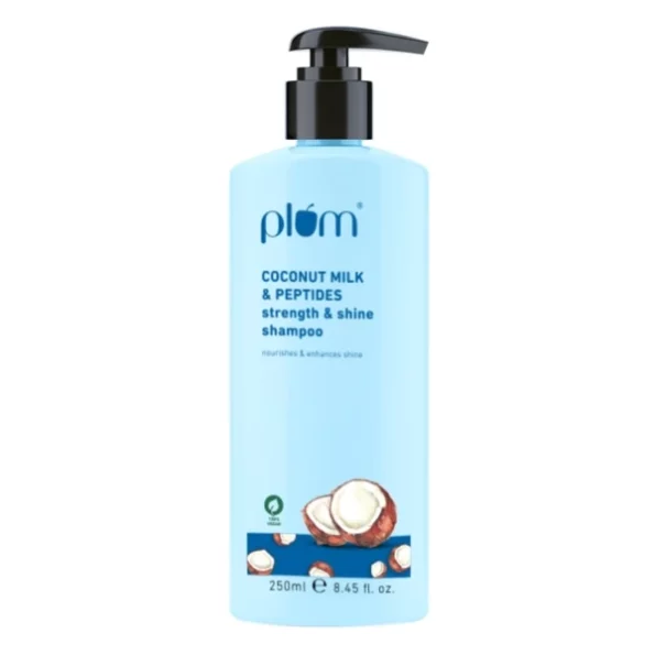 Plum Coconut Shampoo with Coconut Milk and Peptides 250ml available on Herbkart