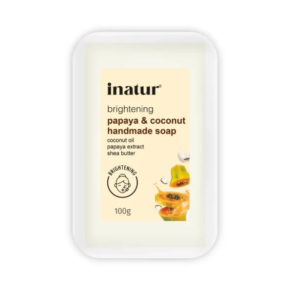 Inatur Papaya And Coconut Soap 100g available on Herbkart