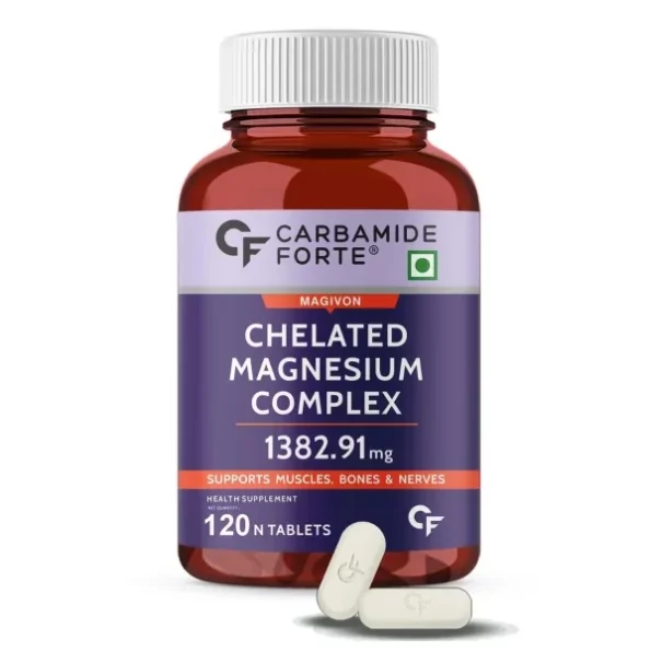 Carbamide Forte Chelated Magnesium Glycinate Citrate Supplement 1382.91mg Per Serving - 120 Veg Tablets, Herbkart8t771lUYZgwsdL.webp, Herbkart8t771lUYZgwsdL