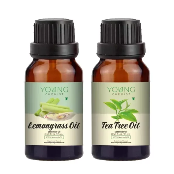 Young Chemist Natural Undiluted Therapeutic Grade Lemongrass And Tea Tree Essential Oil Combo (15MLX2), Herbkart8t761moG7l1YvL.webp, Herbkart8t761moG7l1YvL