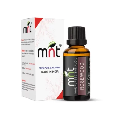 MNT Rosewood Essential Oil 100% Pure Natural & Therapeutic Grade For Aromatherapy, Skin, Acne & Hair Growth (15ML)