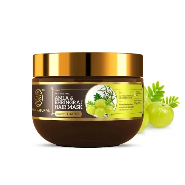 Khadi Natural Amla & Bhringraj Hair Mask Anti-Hair Fall Mask 200gm available on Herbkart