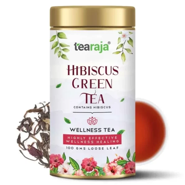 Tearaja Hibiscus Green Tea, 100g, Herbkart8t761ETx1sKa8L.webp,