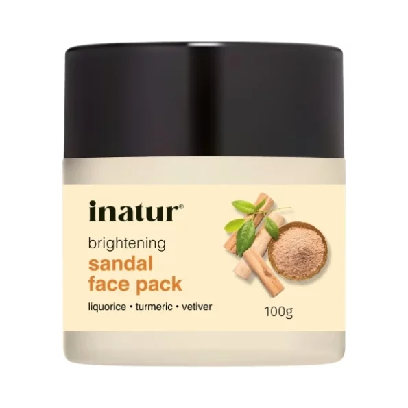 inatur Sandal Face Pack, 100g available on Herbkart