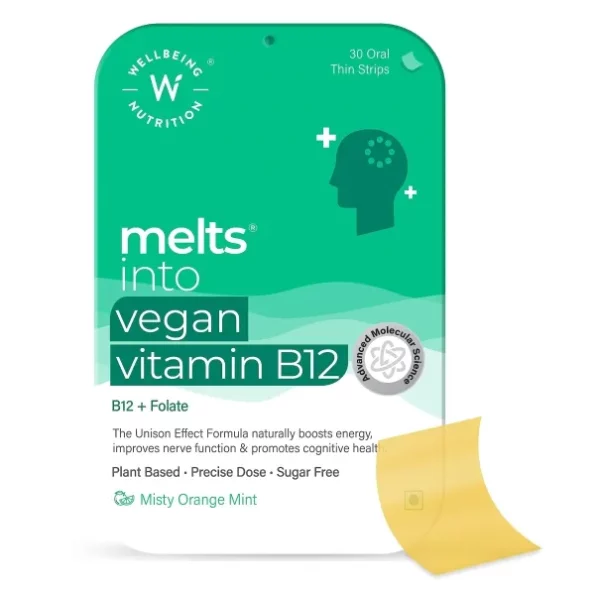 Wellbeing Nutrition Melts Vegan Vitamin B12 Supplements, 30 Oral Thin Strips, Herbkart8t771Bi7ayt9yL.webp, Herbkart8t771Bi7ayt9yL