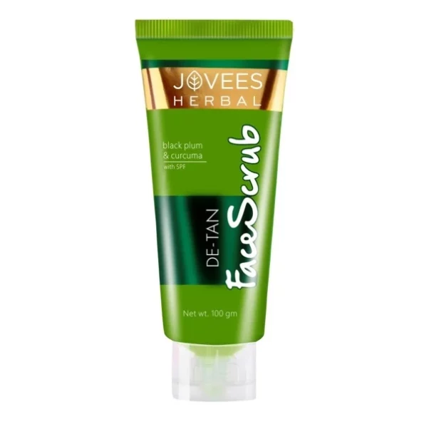 Jovees Herbal De-Tan Scrub With SPF Turmeric & Aloe Vera Gently Remove Dead Skin For All Skin Types (100g), Herbkart8t761I-xNpFszL.webp, Herbkart8t761I