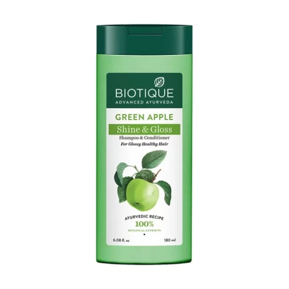 Biotique Green Apple Shine & Gloss Shampoo & Conditioner, 180ml, Herbkart8t751pqppBG2GL.webp, Herbkart8t751pqppBG2GL