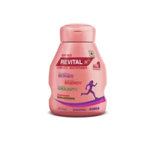 Revital H for Woman with Multivitamins, Calcium, Zinc & Natural Ginseng - 60 Tablets available on Herbkart