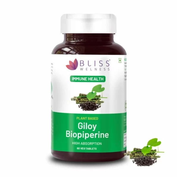 Bliss Welness Immunity Booster Blood Purification , Pure Giloy Extract 1000Mg - 60 Vegetarian Tablets, Herbkart8t771MqipEszGL.webp, Herbkart8t771MqipEszGL