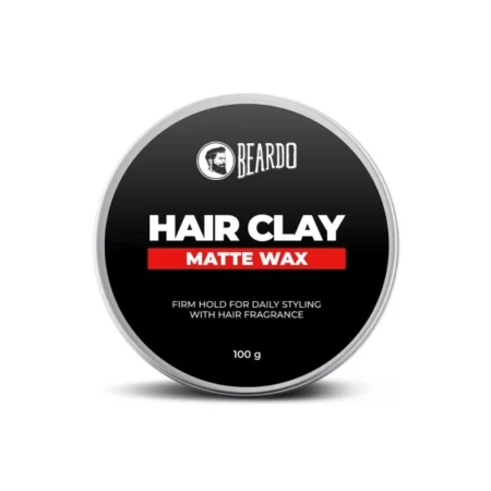 Beardo Hair Clay Wax for Men, 100 gm | Hair Clay for men | Styling Wax | Volumizing | Strong Hold | Restylable |Matte Finish | Easy to Wash Off | Texture Clay for Men