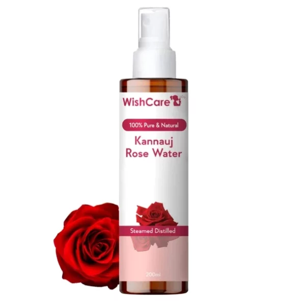 WishCare 100% Pure & Natural Rose Water - 200 ml available on Herbkart