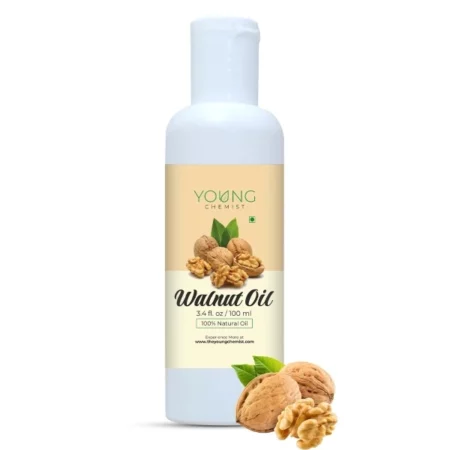 Young Chemist Cold Pressed Walnut Oil for Thyroid Massage & Face Care - 100ml, Pure, Edible Oil for Holistic Wellness