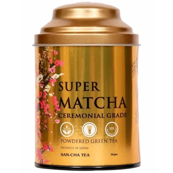 SAN-CHA Tea Boutique, Super Matcha Tea, Japanese Matcha Green Tea, 100% Authentic Japanese Matcha, Ceremonial Grade Matcha (50Cups+, 240 Gram), Herbkart8t771yc5cfR6dL.webp, Herbkart8t771yc5cfR6dL