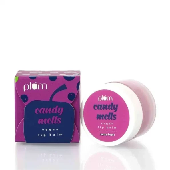 Plum Candy Melts Vegan Lip Balm 12g available on Herbkart