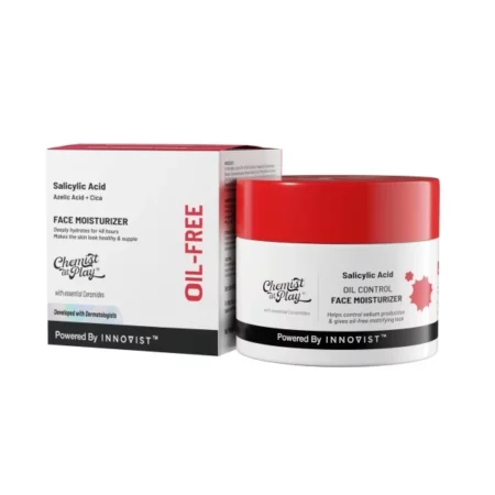 Chemist at Play Oil Control Face Moisturiser| 0.5% Salicylic Acid | Oil Control | Mineral Oil & Petroleum Free | 50 gm