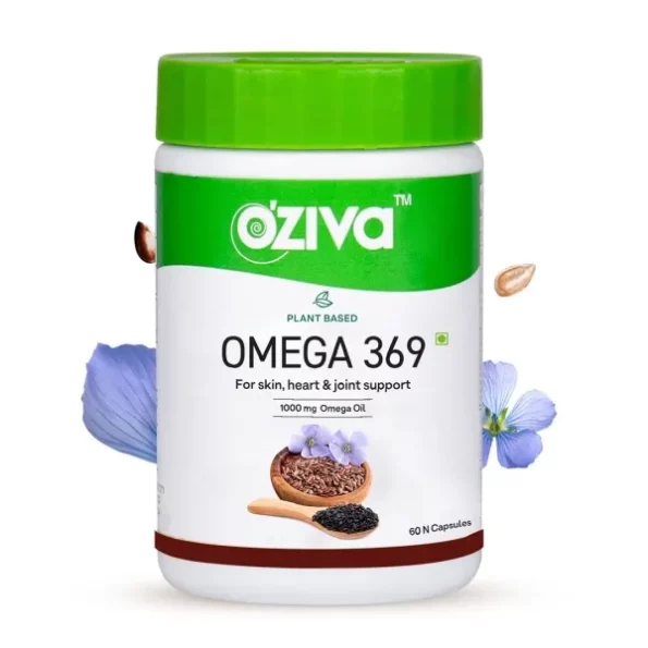 OZiva Plant Based Omega 3 6 9 Multivitamin Supplement, 60 Capsules, Herbkart8t761wg9oY7LuL.webp, Herbkart8t761wg9oY7LuL