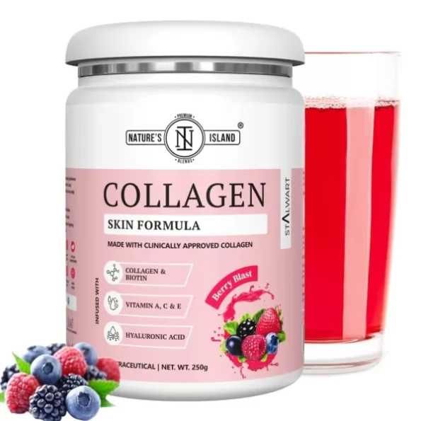 Nature's Island Skin Glow Collagen Powder (Berry, 250g), Herbkart8t761rUD4NFY8L.webp, Herbkart8t761rUD4NFY8L