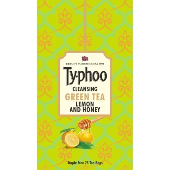 Ty-phoo Natural Green Tea Lemon and Honey with 25 Heat Sealed Enveloped Bags, Herbkart8t761TRAdK96-L.webp, Herbkart8t761TRAdK96 L