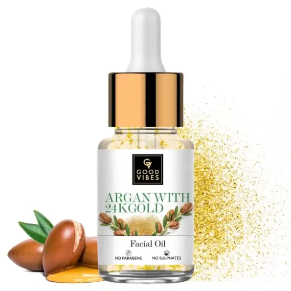 Good Vibes Argan With 24K Gold Facial Oil, 10 ml, Herbkart8t771vQzW03H0L.webp, Herbkart8t771vQzW03H0L